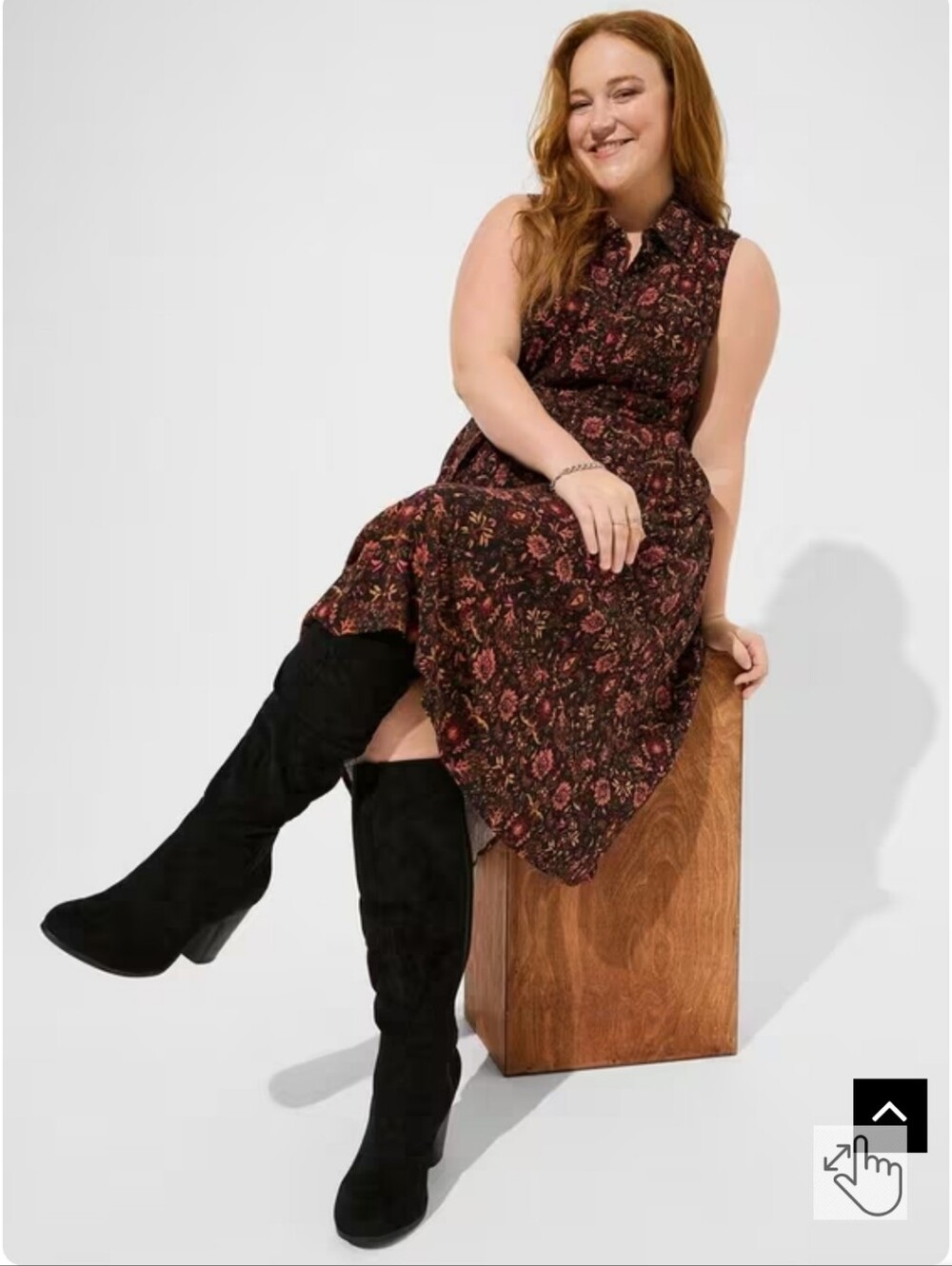 EUC Midi Rayon Slub Shirtdress